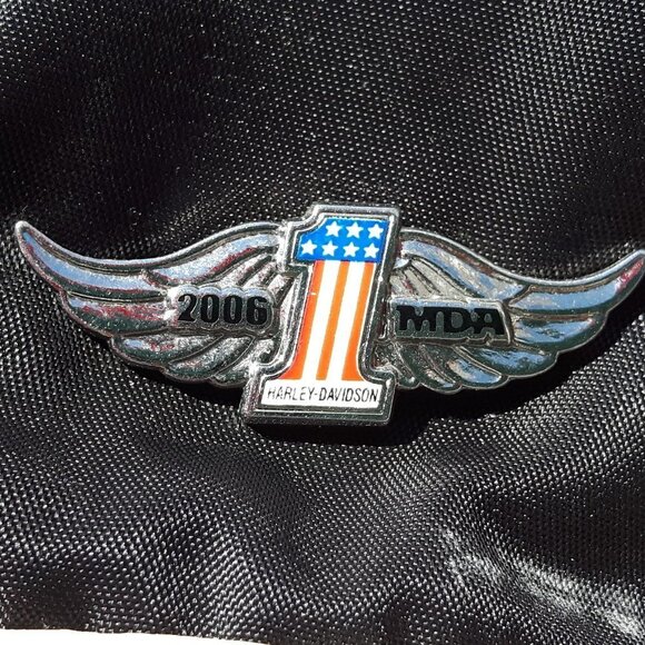 Vintage Harley Davidson Jacket Leather Accents S - Picture 4 of 8